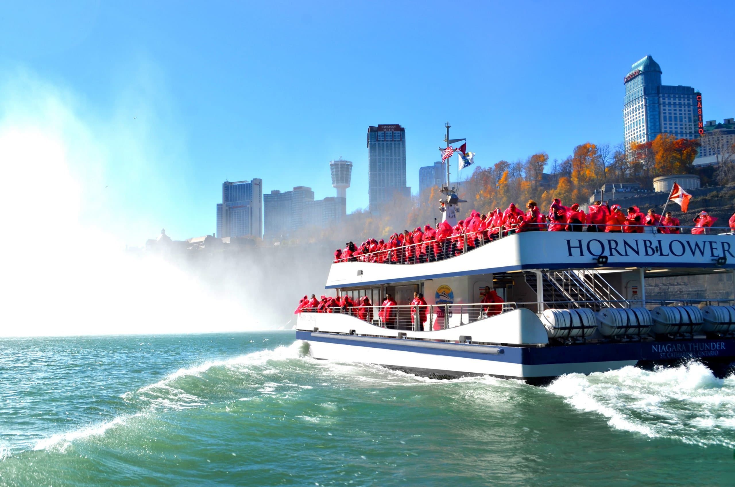 Sightseeing boat near Niagara Falls
