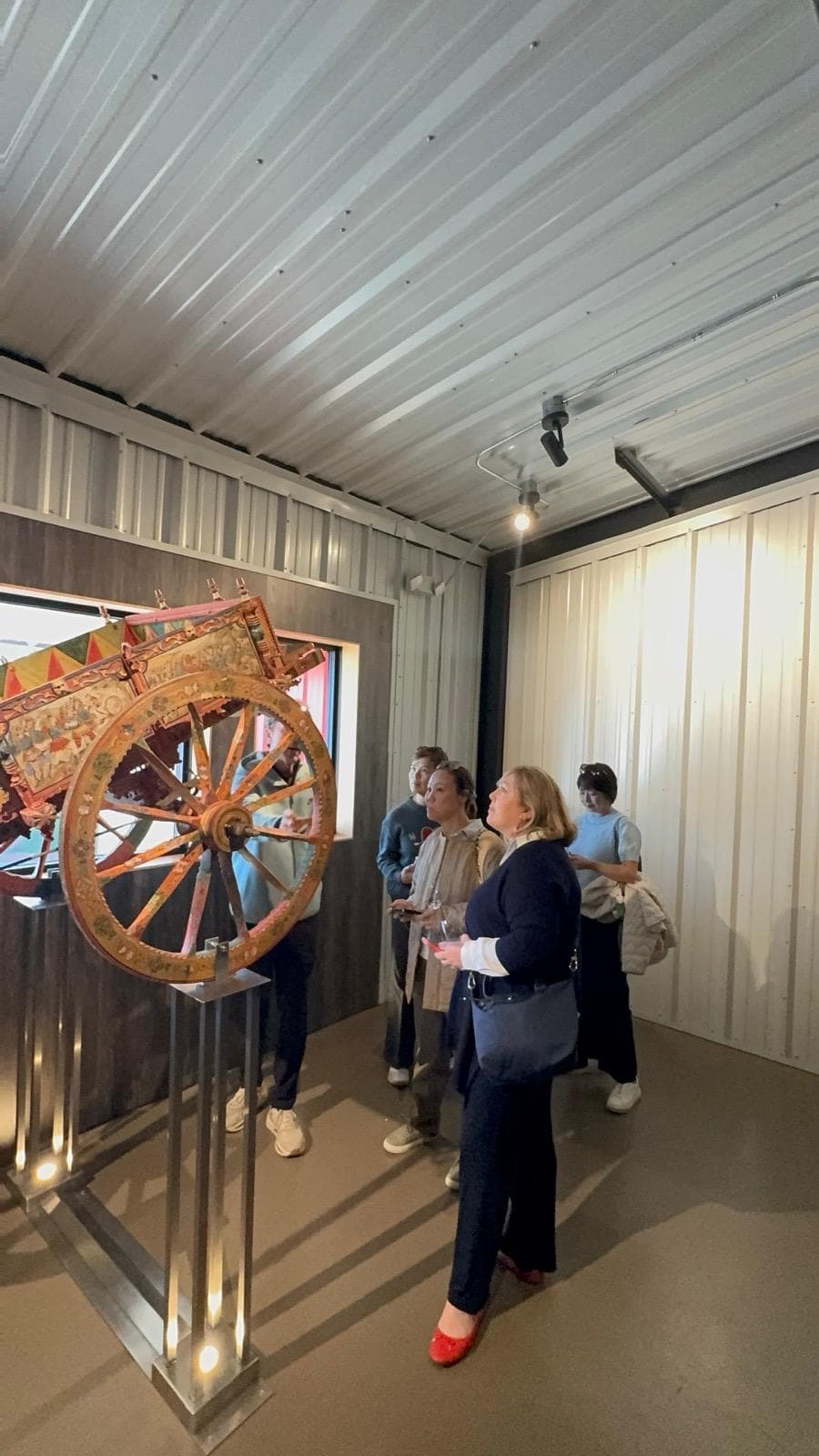 Guests viewing a cellar display at Pillitteri Estates Winery